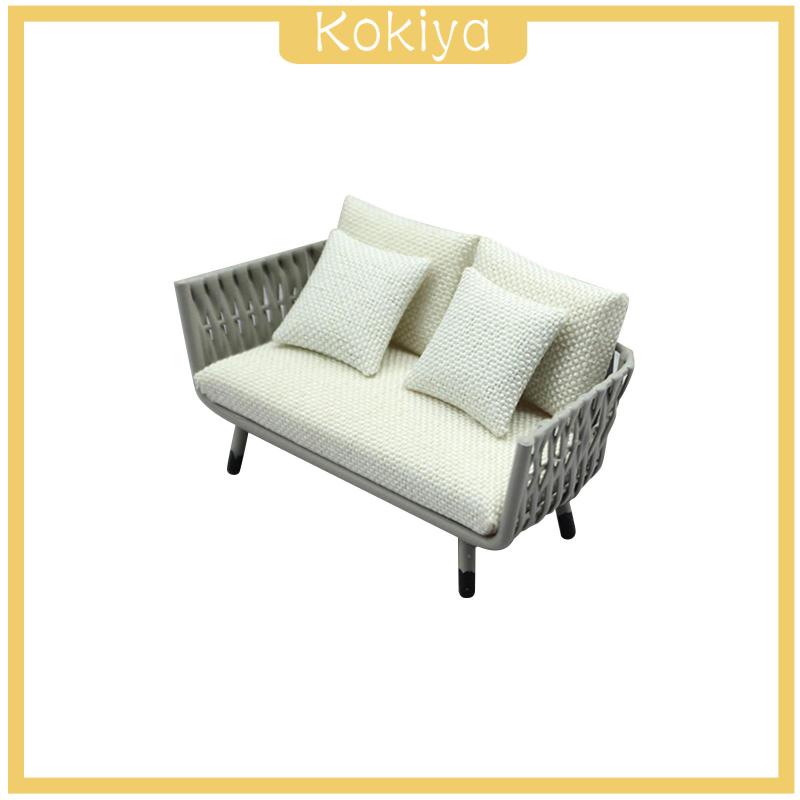 Ghế Sofa Mini Tỉ Lệ 1 / 12 Trang Trí Nhà Búp Bê