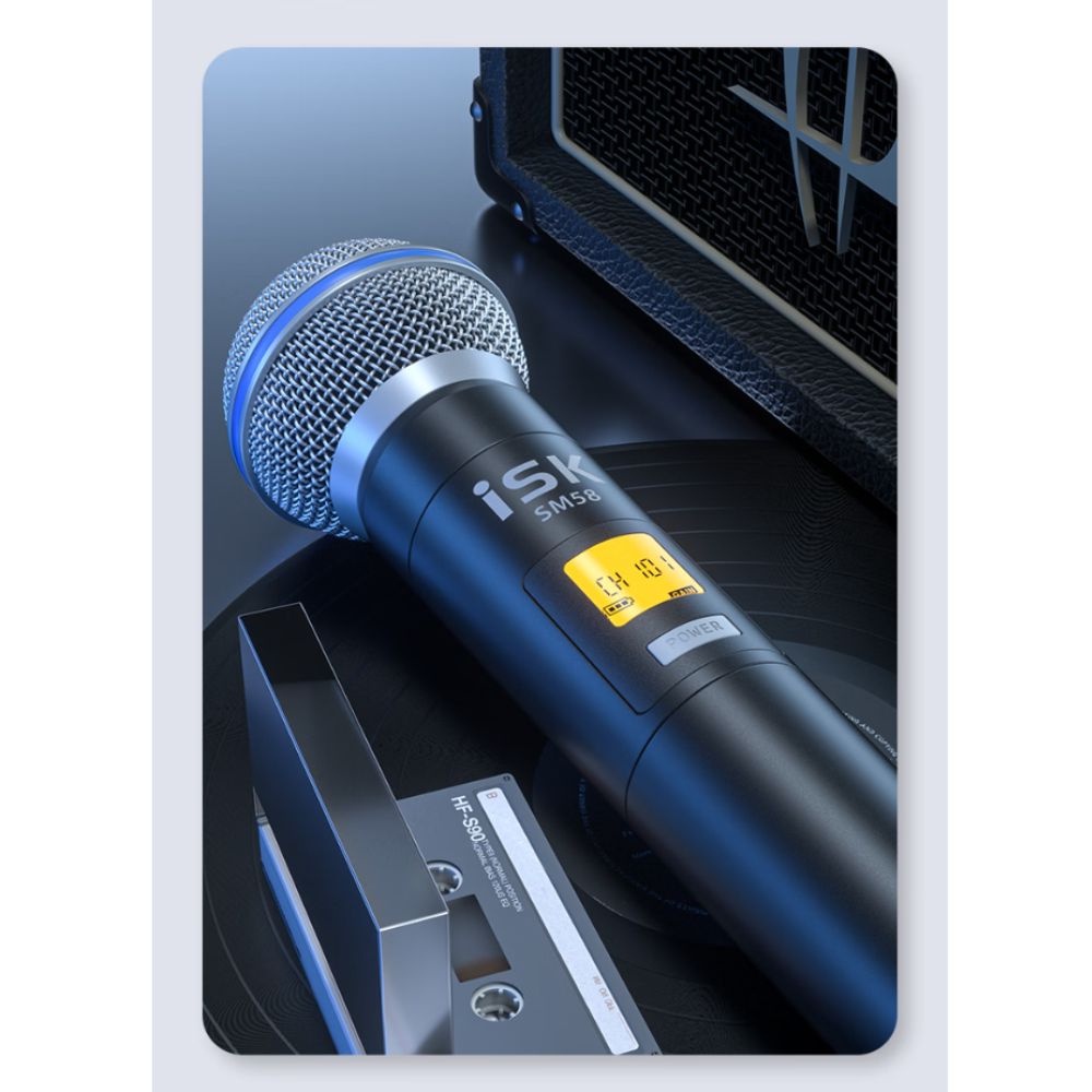 Micro Thu Âm Mic Livestream ISK SM58 Loại Cầm Tay - Mic Không Dây BLX24CN/SM58 Dùng Cho Sound Card, Âm li, Baongoc audio
