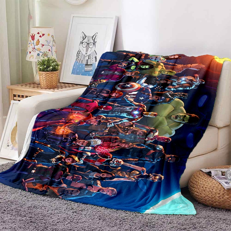 Chăn Quấn in Hình Khiên Captain America Siêu Anh Hùng Marvel Thoải Mái Thoáng Khí Cho Sofa / Văn Phòng / Ngủ Trưa J
