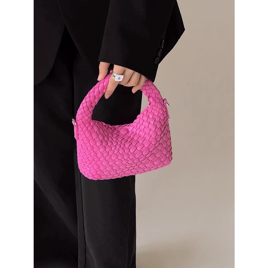 Túi Đeo Vai / Kẹp Nách Đan Tay Phong Cách Niche Mẫu Mới 2023 Thời Trang Cho Nữ