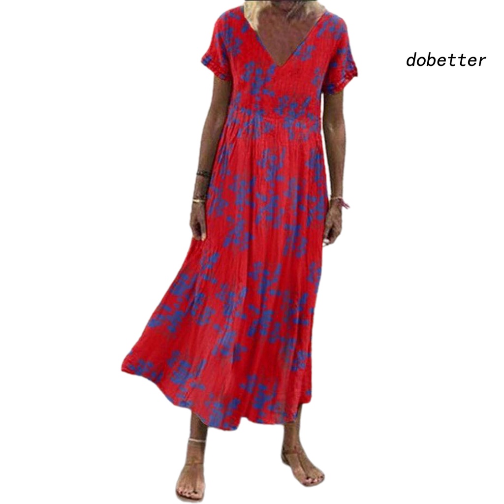 Đầm Dài Dáng Ôm Co Giãn In Họa Tiết Phong Cách Bohemian Thời Trang Đi Biển Mùa Hè Cho Nữ