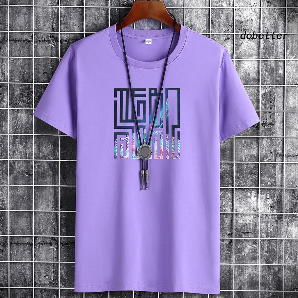 Áo Thun Tay Ngắn Cổ Tròn In Họa Tiết Kỹ Thuật Số Phong Cách Đường Phố Thời Trang Mùa Hè Cho Nam