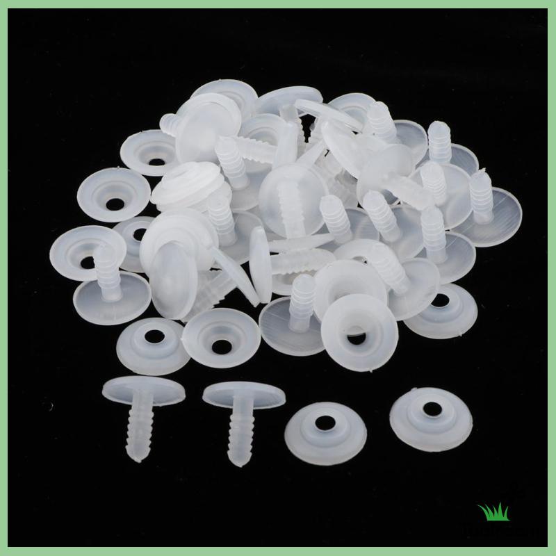 Khớp Nối Màu Trắng 15mm Cho Búp Bê Nhồi Bông