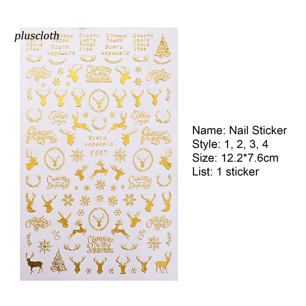 Miếng Dán Móng Tay Nhiều Họa Tiết Trang Trí Cho Nữ