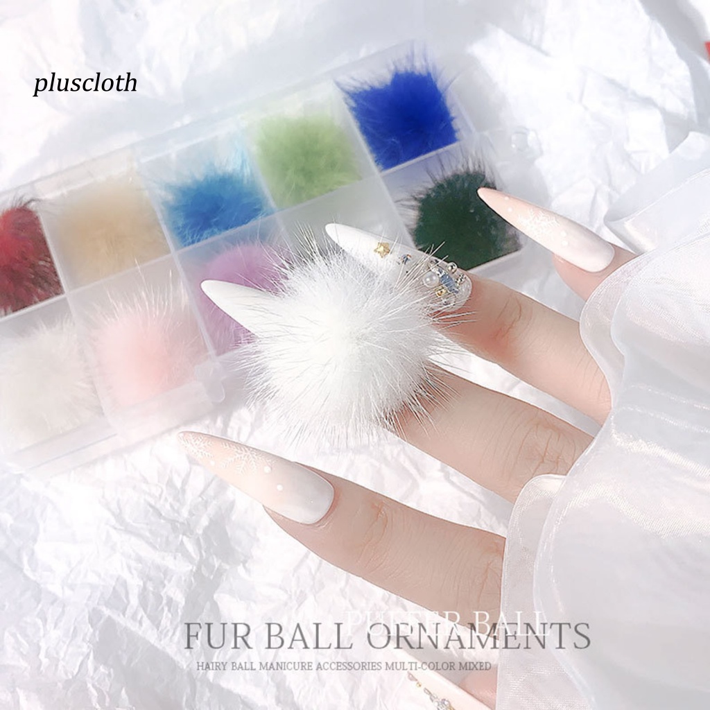 Set 10 / 24 Quả Bông Trang Trí Móng Tay Nghệ Thuật