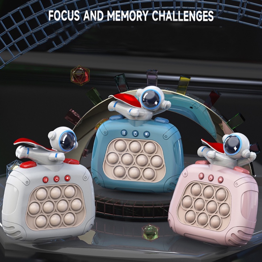 Máy Chơi Game Nhấn Tay Nhanh Chóng Hình Phi Hành Gia Phiên Bản Nâng Cấp Tốc Độ Điện Tử Dành Cho Trẻ Em