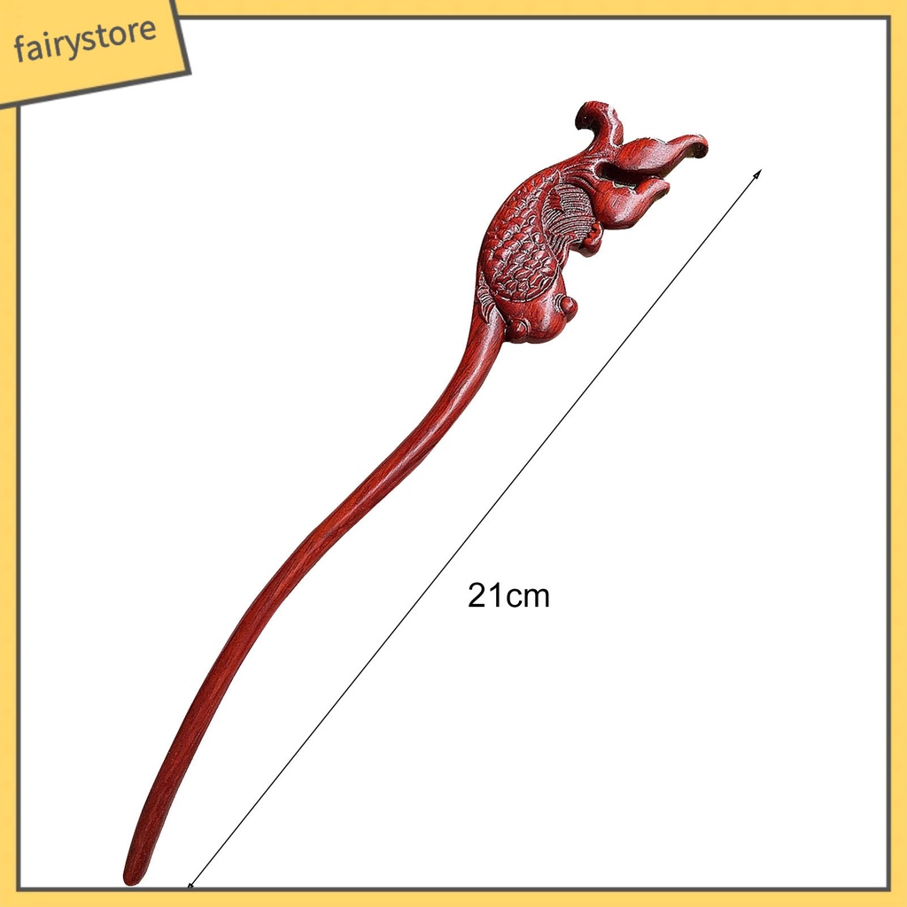 Trâm Cài Tóc Bằng Gỗ Trong Suốt Phong Cách Trung Hoa Cổ Điển Cho Nữ