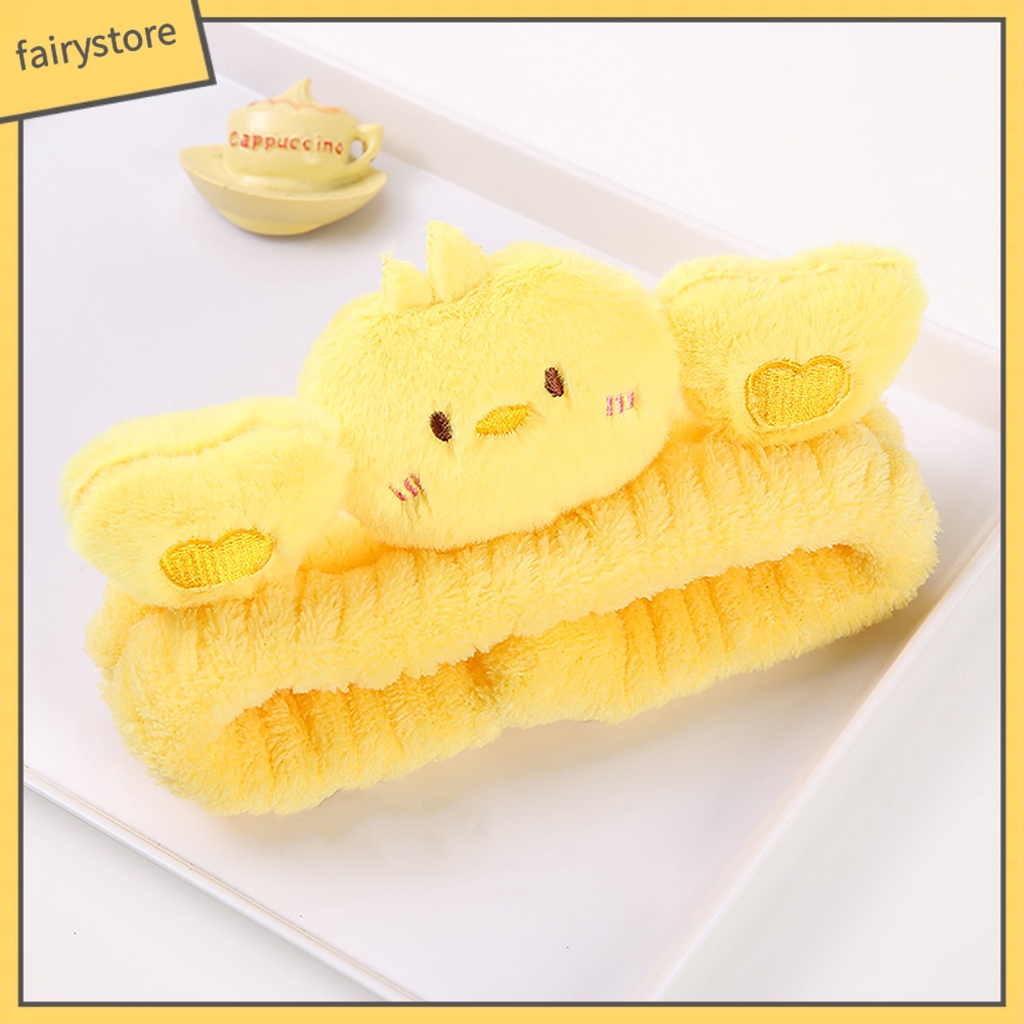 Băng Đô Cài Tóc / Rửa Mặt Thấm Hút Mồ Hôi Hình Thú Hoạt Hình Dễ Thương Cho Nữ