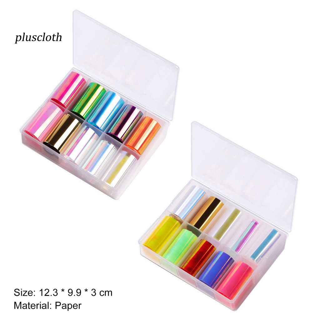 Giấy Bóng Kính Phối Màu Sắc Tươi Sáng Dùng Trang Trí Móng Nghệ Thuật Cho Nữ