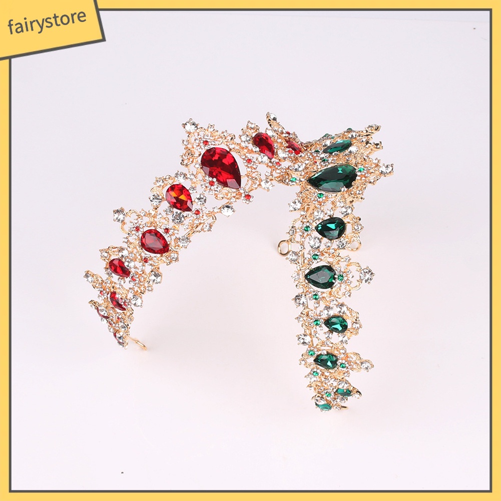 Cài Tóc Hình Vương Miện Đính Đá Lấp Lánh Thời Trang Cho Nữ