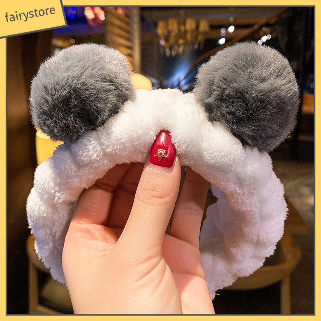 Dây Cột Tóc Co Giãn Chống Trượt Hình Thỏ / Cà Rốt / Hươu Xinh Xắn Dành Cho Nữ