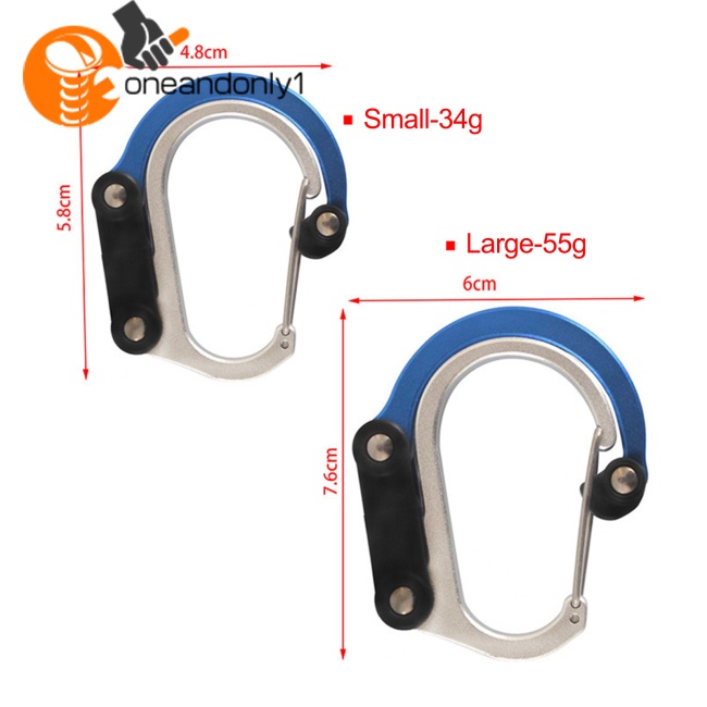 Móc Kẹp Chữ D Bằng Hợp Kim Nhôm Đa Năng Tiện Dụng Cho Hoạt Động Ngoài Trời