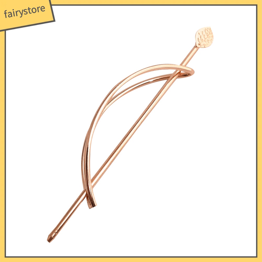 Kẹp Tóc Hình Lá Elip Rỗng Cho Nữ