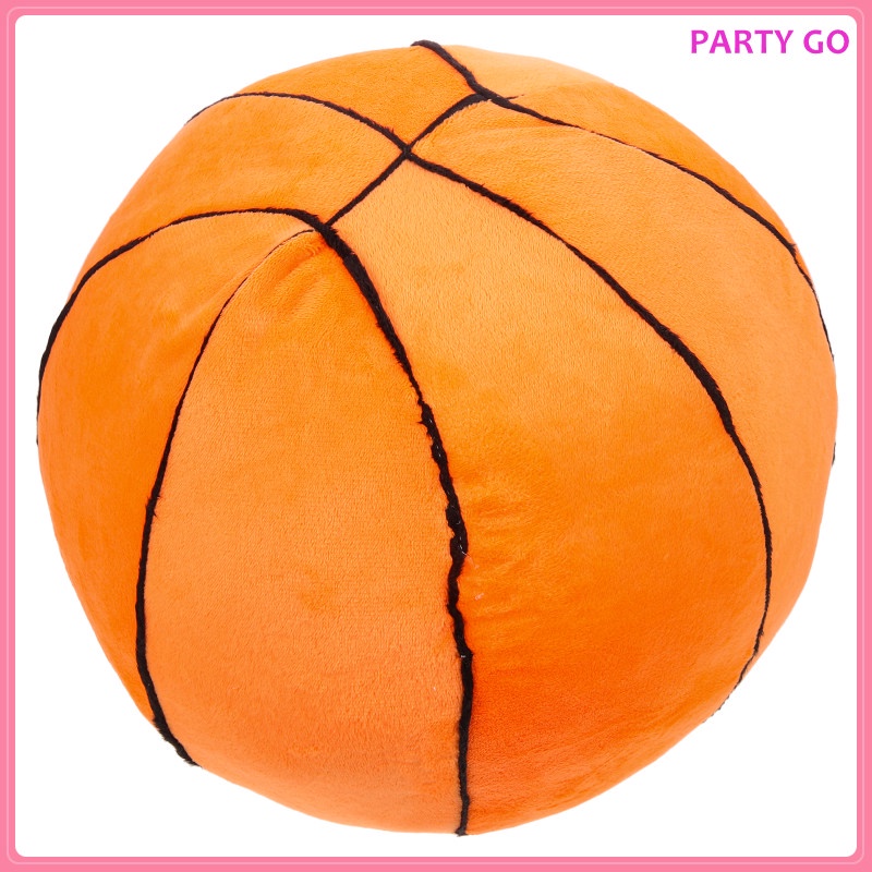 Gối Nhồi Bông Pp Hình Quả Bóng Rổ Trang Trí Phòng Bé 24x24x24cm