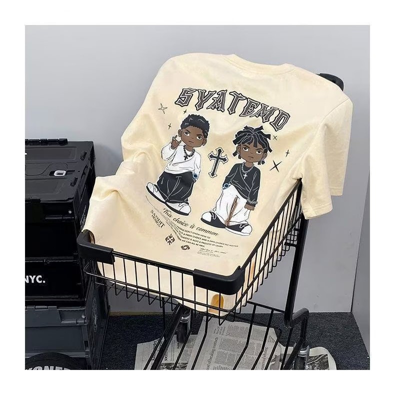 Áo Thun Tay Ngắn Phong Cách Retro Thời Trang Cho Nam