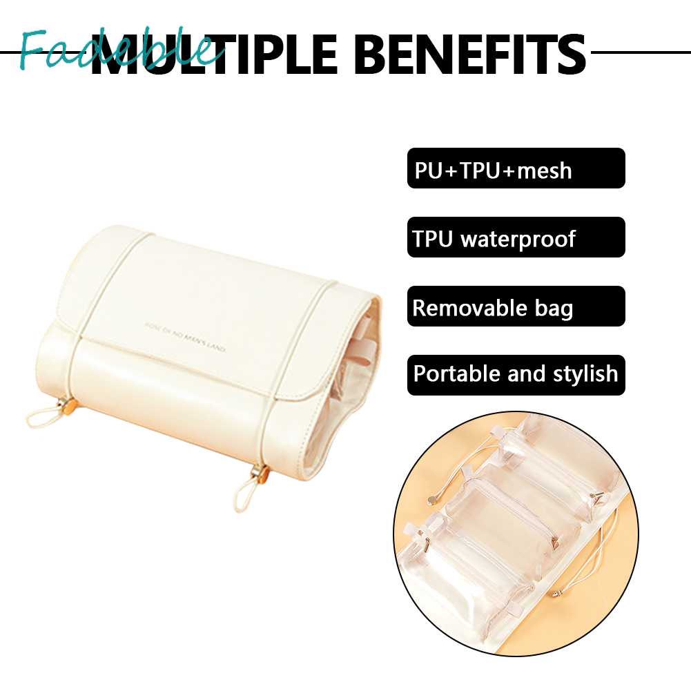 Túi Cuộn Đựng Mỹ Phẩm 4 Trong 1 Sức Chứa Lớn Tiện Dụng