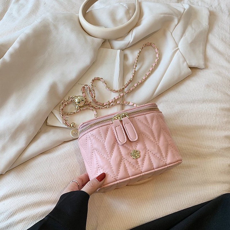 Túi Đeo Chéo Hình Vuông Cỡ Nhỏ Thêu Họa Tiết Thời Trang Cho Nữ