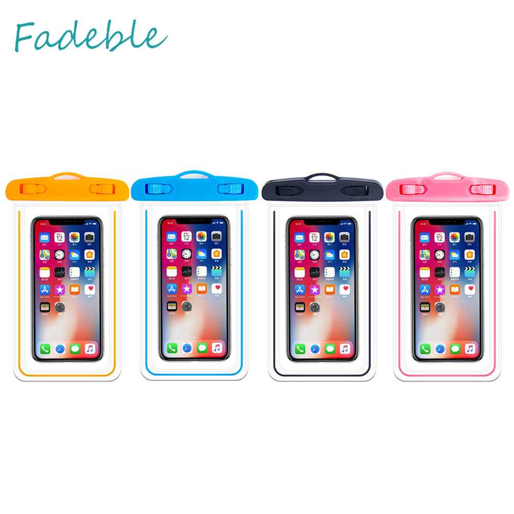 Túi Đựng Điện Thoại Chống Thấm Nước Màn Hình Cảm Ứng Dạ Quang Dùng Khi Đi Bơi