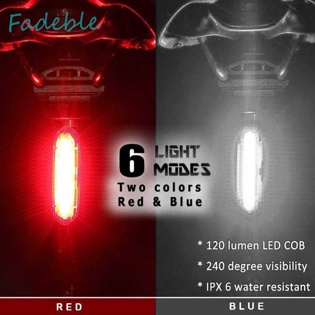 Đèn LED Cảnh Báo Phía Sau Cho Xe Đạp Leo Núi 120LM