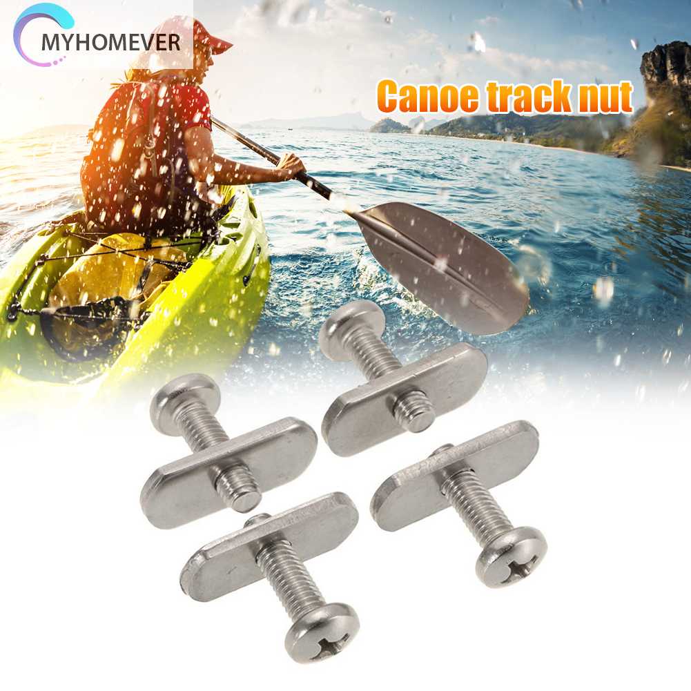 Bộ 4 Ốc Vít M6 Bằng Thép Không Gỉ Cho Thuyền Kayak