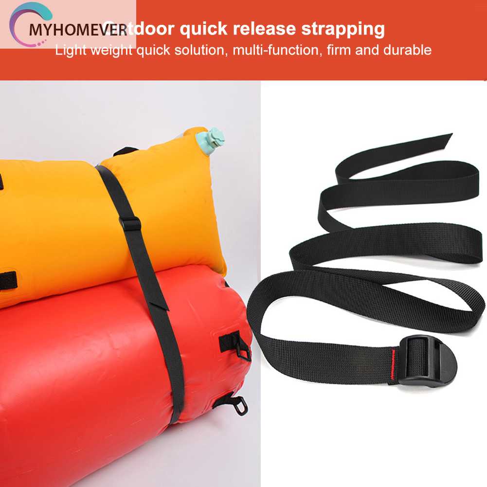 Dây Đai Buộc Hành Lý Màu Đen Tiện Dụng Khi Đi Cắm Trại