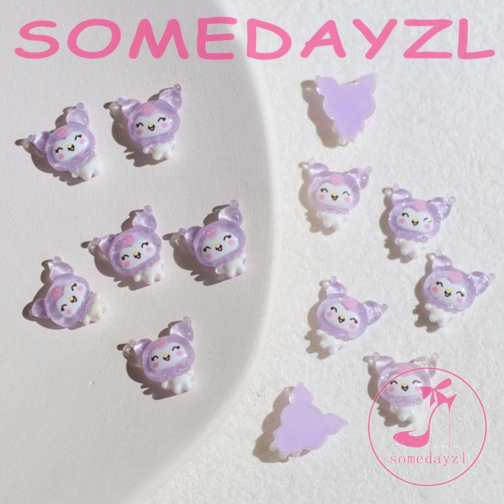 Set 10 Phụ Kiện Trang Trí Móng Nghệ Thuật DIY Hình Động Vật Dễ Thương