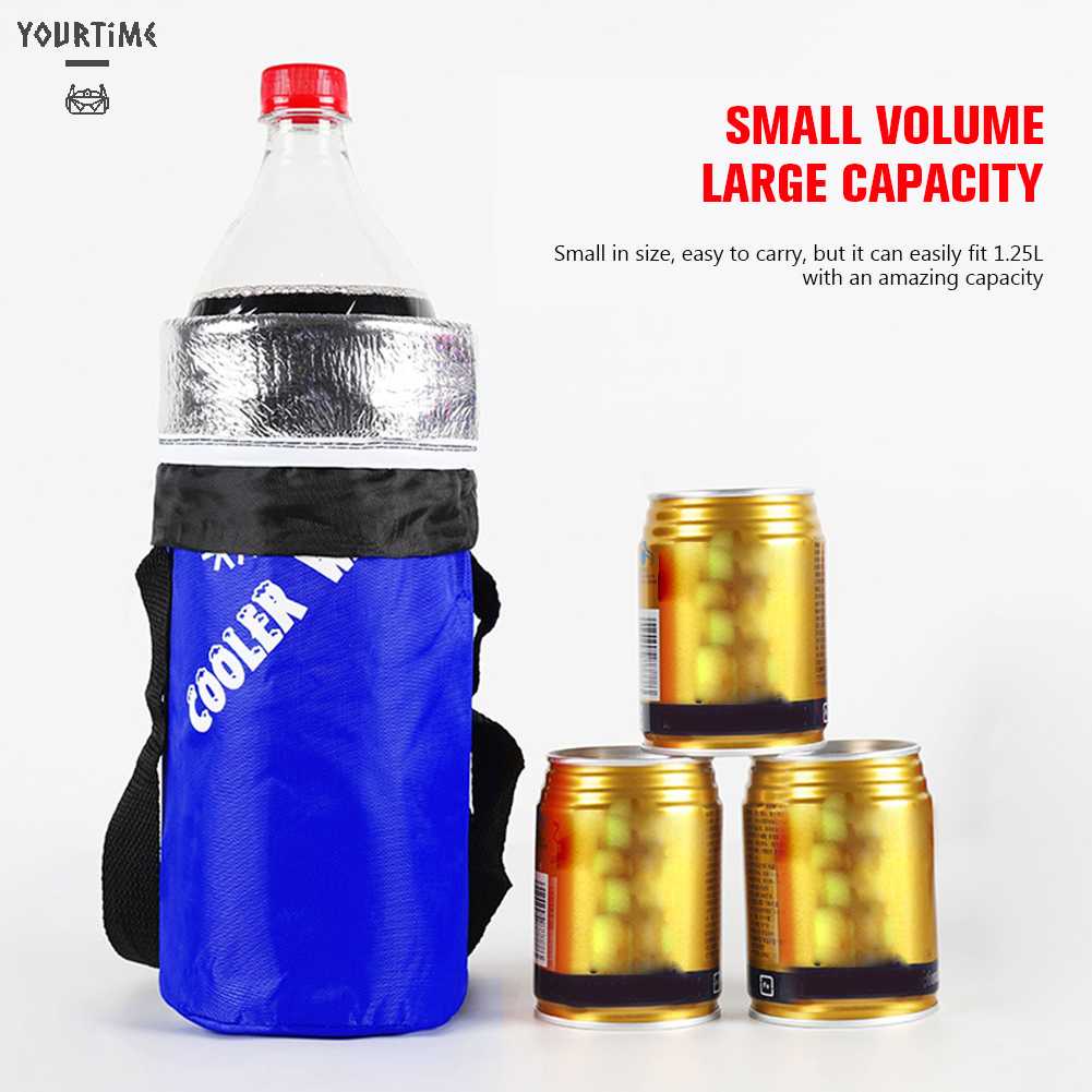 Túi Đựng Bình Nước Làm Mát Bằng Lá Nhôm Siêu Bền Tiện Dụng Mang Theo Du Lịch Cắm