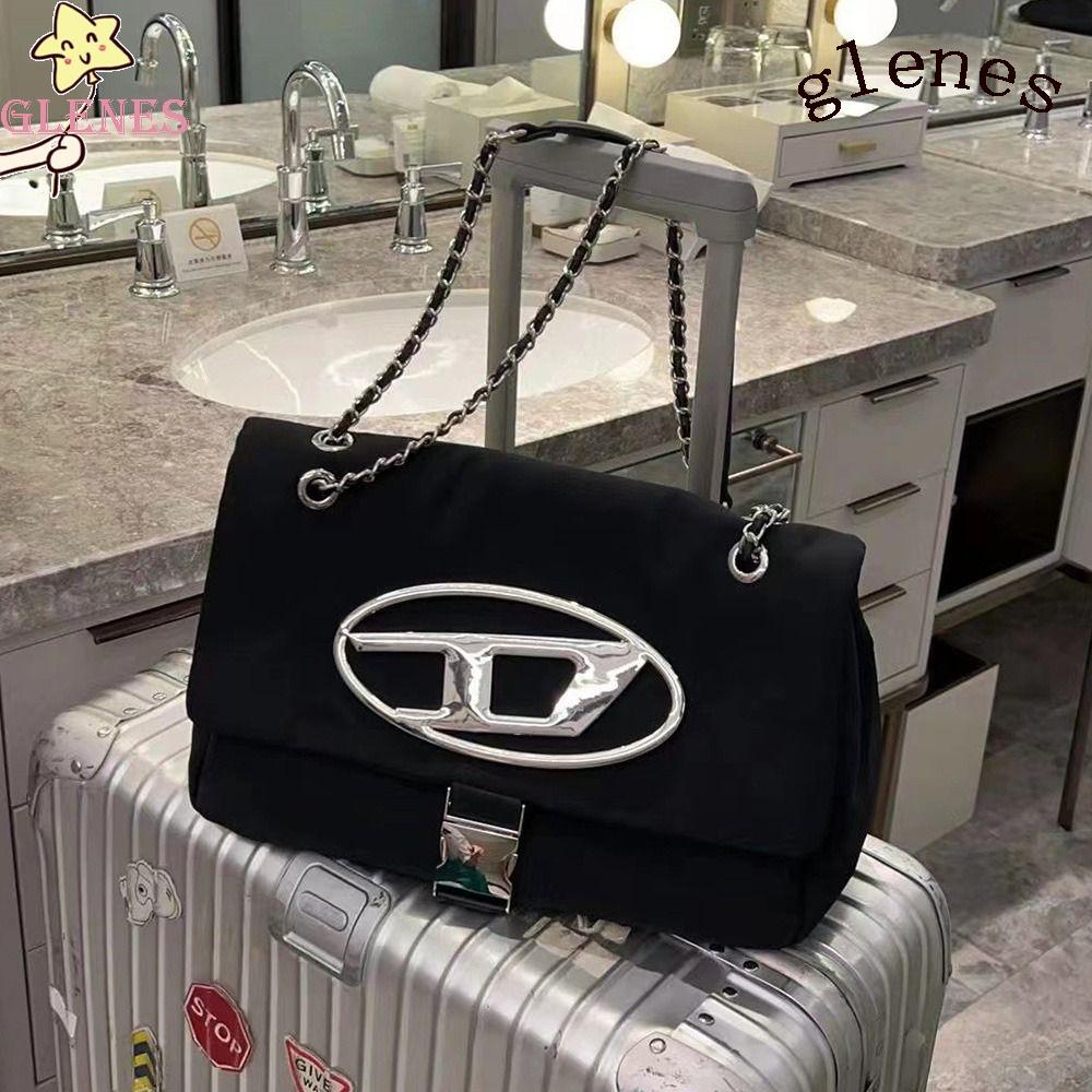 Túi Xách Mini Màu Trơn In Chữ D Dingdang Thời Trang Cho Nữ