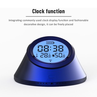 Tuya Zigbee Smart Temperature And Humidity Sensor Clock With Screen Backlight Display Home Meter KINOTSTAR KINOTSTAR .