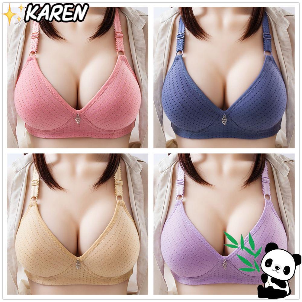 Karen Áo Lót Nâng Ngực Than Tre Tự Nhiên Liền Mạch Thoáng Khí