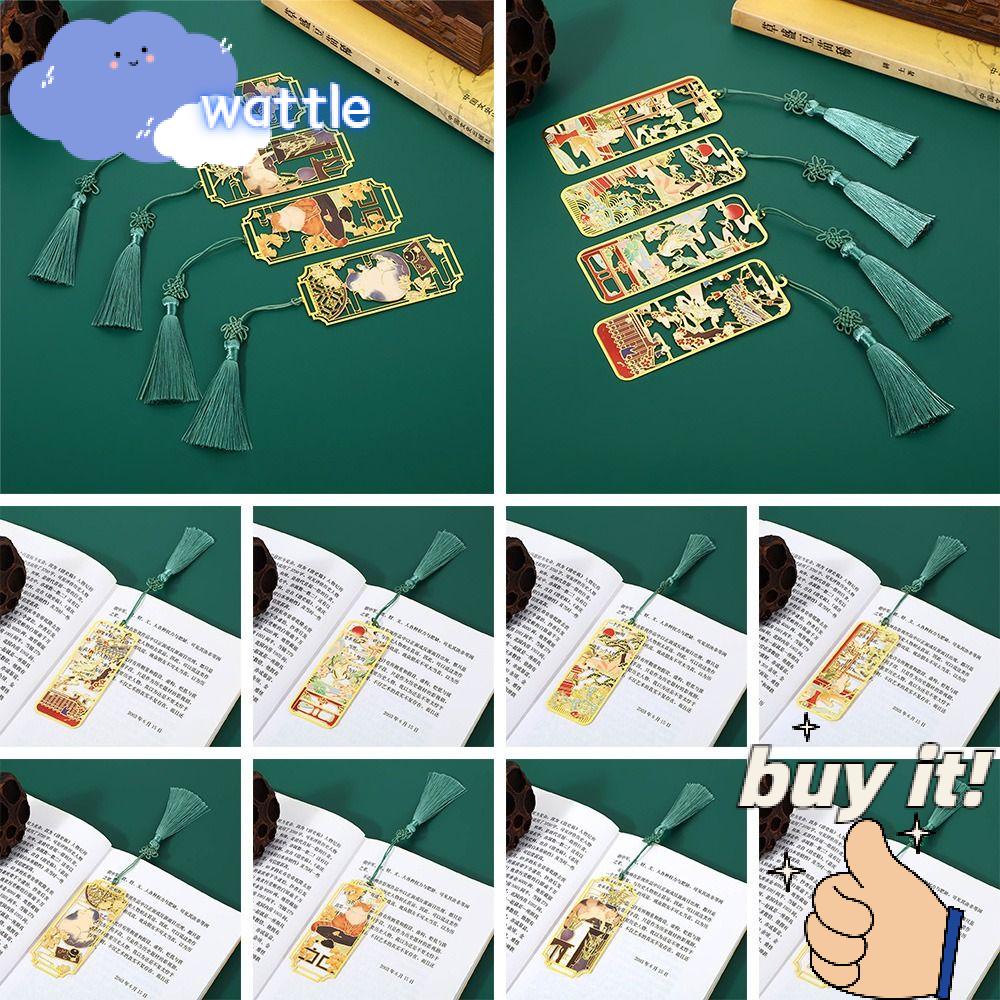 Thẻ Đánh Dấu Trang Sách Bằng Đồng Thau Phong Cách Retro