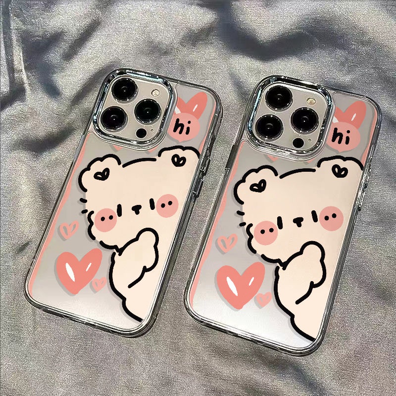 ✅Ốp Điện Thoại Dẻo Họa Tiết Chú Gấu Dễ Thương Chống Sốc Cho iPhone12 11 8 1314proins7 6KDY