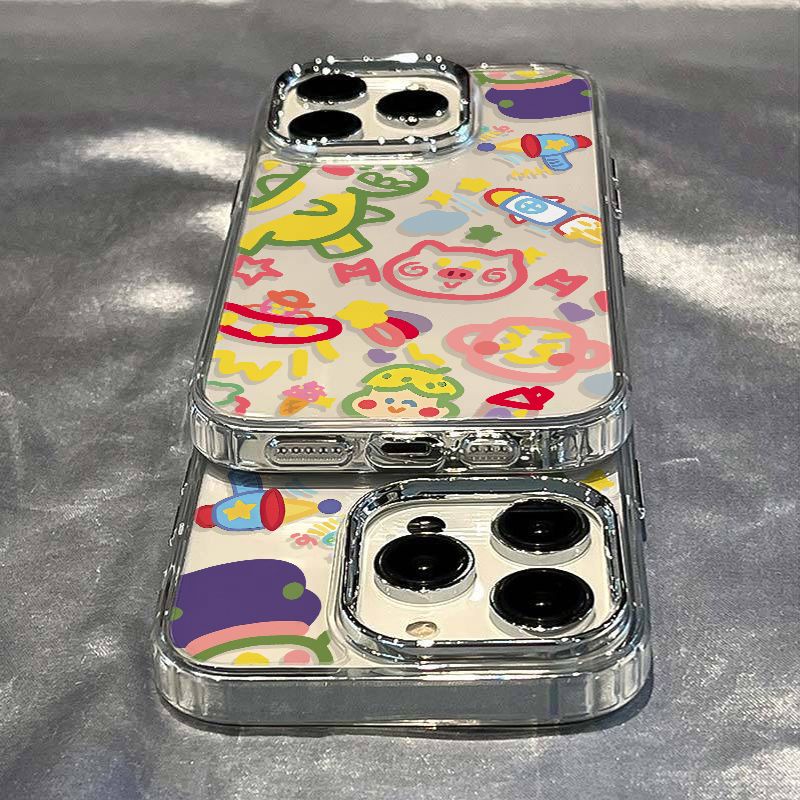 ✅Ốp Điện Thoại Dẻo Họa Tiết Hoạt Hình Phong Cách Graffiti Chống Sốc Cho Iphone12MaxPlus 811 AU8T / 14pro 7 13