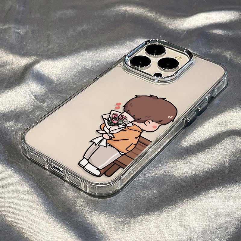 ✅Ốp Điện Thoại Dẻo Họa Tiết Hoa Đơn Giản Chống Sốc Cho Iphone 7 12 max13 11 8plus 14proxs AIZR