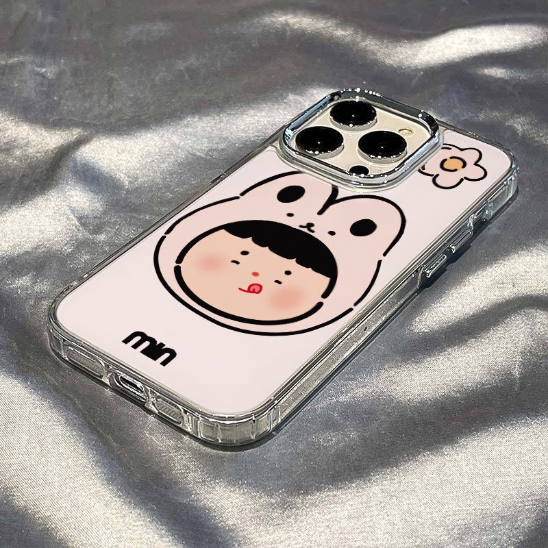 ✅Ốp Điện Thoại Mềm Hình Thỏ Chống Sốc Cho iPhone12xs713 14promax8plus 11Inch