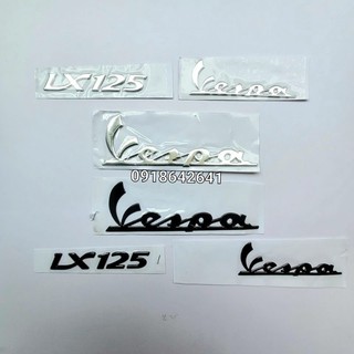Bộ tem chữ vespa lx 125 như zin