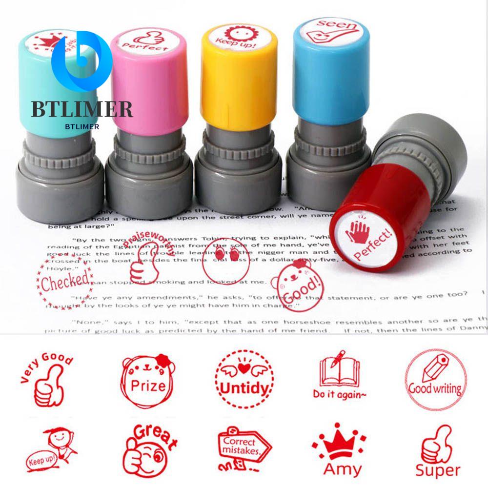 Con Dấu Họa Tiết Hoạt Hình Chữ Tiếng Anh Trang Trí Sổ Tay Cho Bé