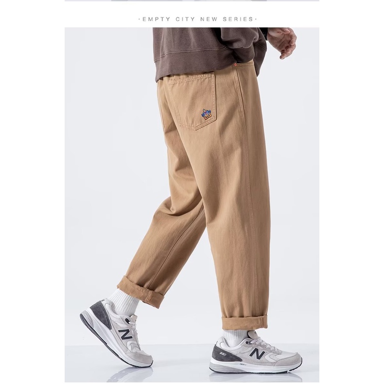 Quần Dài Dáng Rộng Phong Cách Đường Phố Thời Trang Xuân Hè 2023 Mới Cho Nam