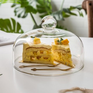 Nắp thủy tinh cho bánh Khay đựng trái cây nắp đậy rau củ nắp đậy món tráng miệng bánh ngọt Châu Âu gia dụng nắp thủy