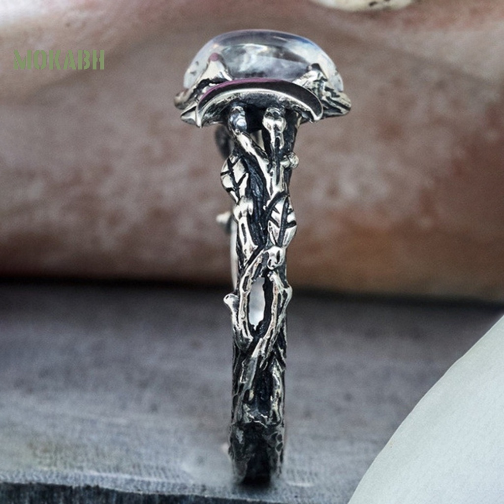 Nhẫn Màu Bạc Phong Cách Retro Tinh Tế Thời Trang Cho Nữ