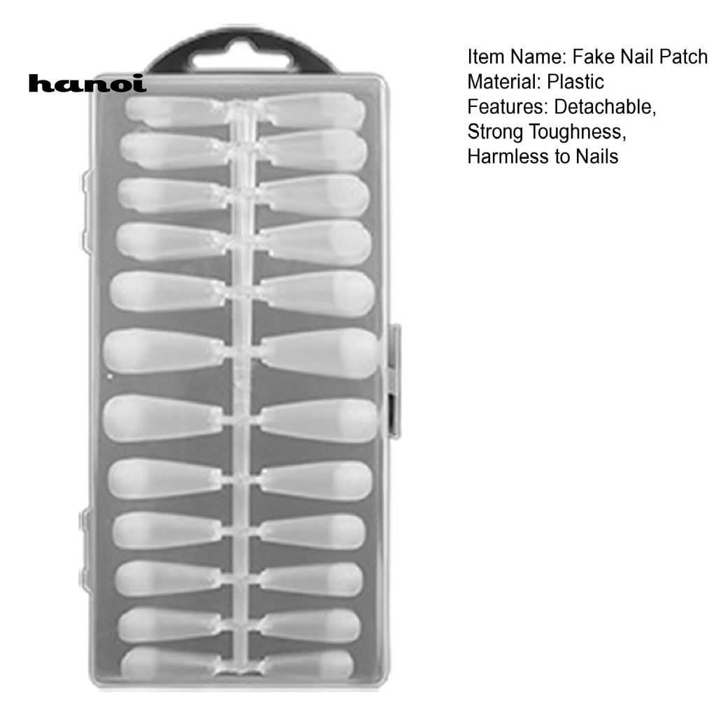 Hộp 240 Móng Tay Giả Trong Suốt Có Thể Tháo Rời Chắc Chắn