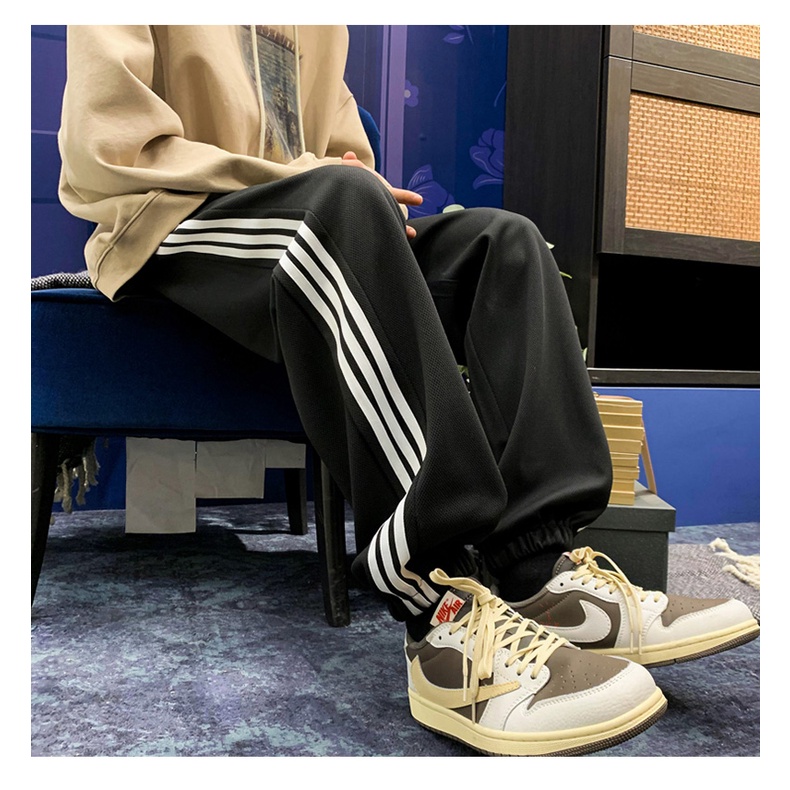 Quần Dài Thể Thao Dáng Rộng Phong Cách Đường Phố Thời Trang Xuân Thu Cho Nam