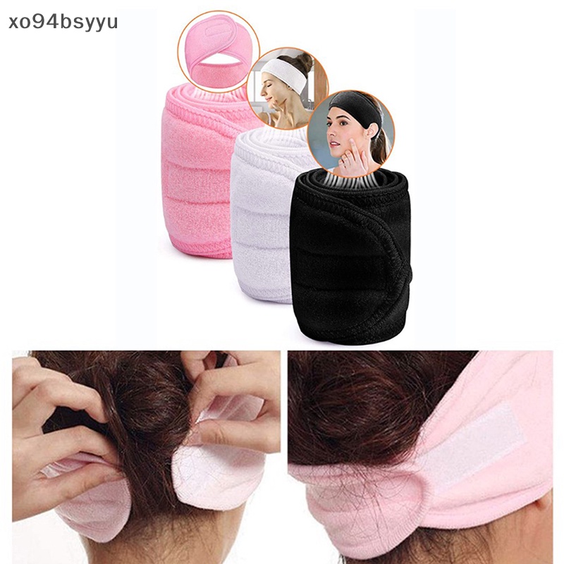 Băng Đô Trang Điểm xo94bsyyu 8 Kiểu Co Giãn Màu Trơn Dùng Khi Tập Yoga / Tắm / Thể Thao