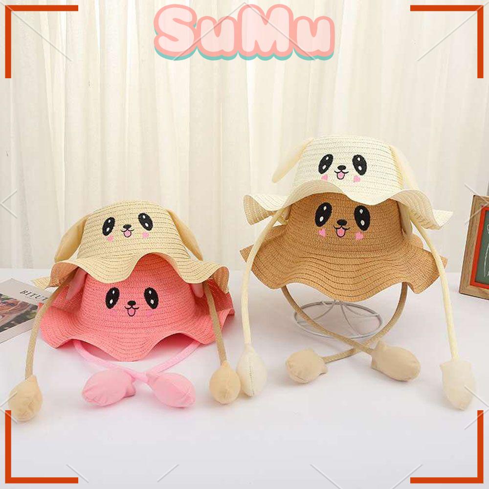 Mũ Cói Tai Bèo Chống Nắng Thoáng Khí Di Chuyển Được
