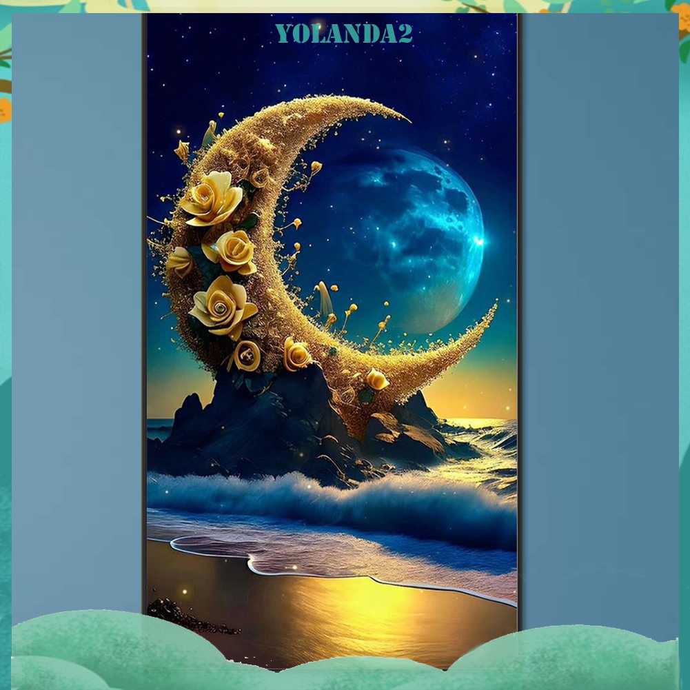 Tranh Đính Đá Kim Cương Toàn Bộ 5D DIY Hình Vẽ Phong Cảnh Trang Trí Nhà Cửa