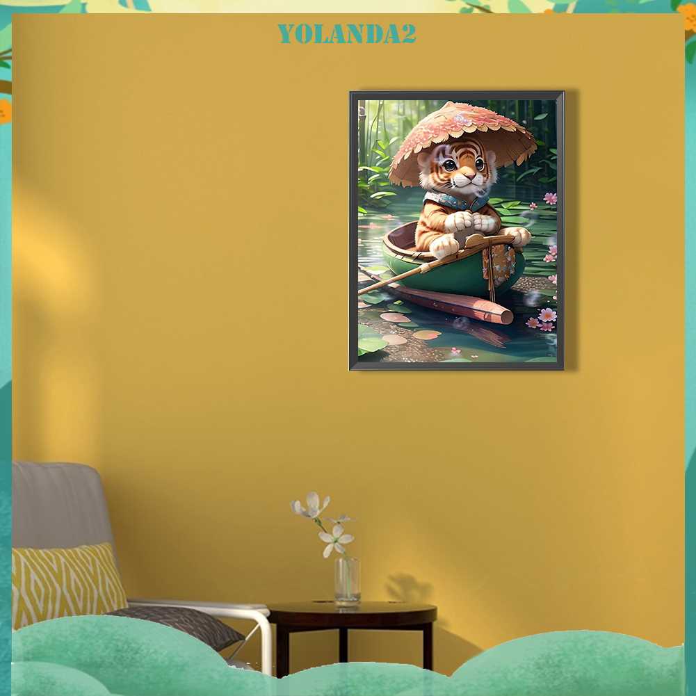 Tranh Đính Đá Kim Cương Toàn Bộ 5D DIY Hình Vẽ Hổ