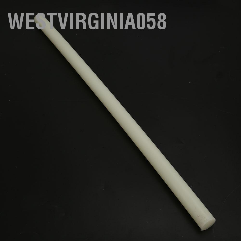 Westvirginia058 Thanh nylon tròn bằng nhựa chất lượng cao trắng Đường kính 20 / 35mm Chiều dài 500mm