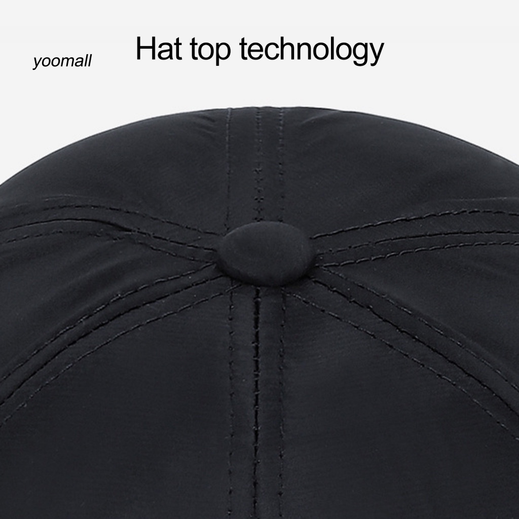 Yo / Mũ Bóng Chày Unisex Bằng Vải Laminated In Chữ Cái Thoải Mái Có Thể Điều Chỉnh Dùng Hàng Ngày