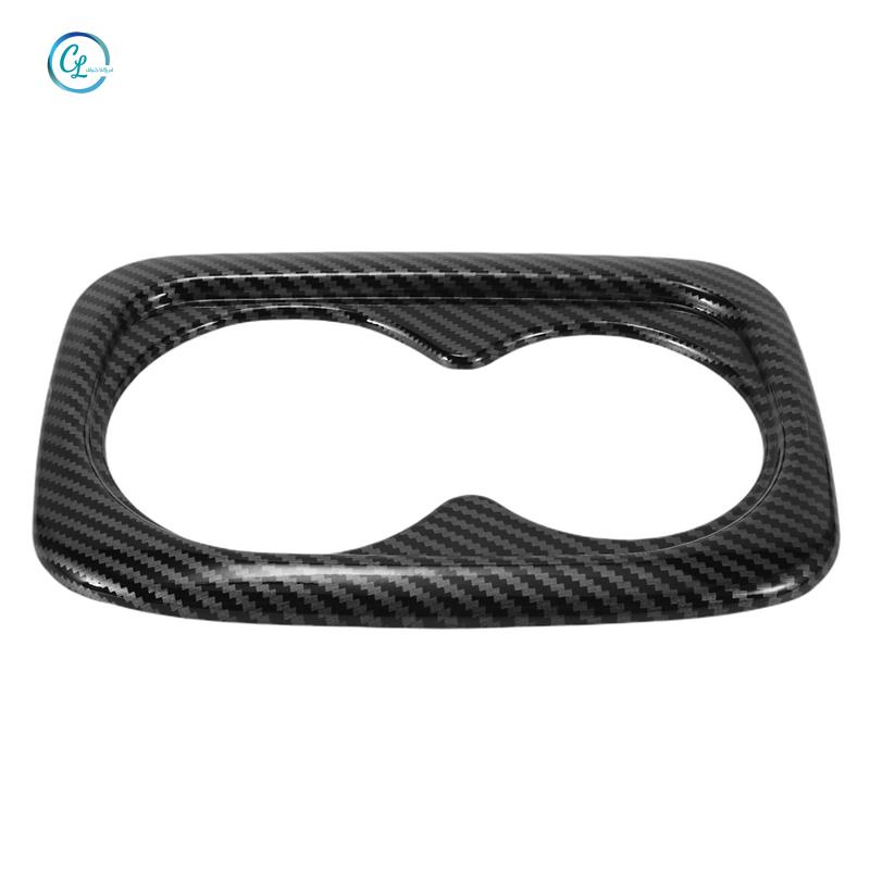 Miếng Dán Giá Đỡ Cốc Uống Nước Bằng Sợi Carbon ABS Cho Xe Hơi Honda Civic 2019 2018 2017 2016