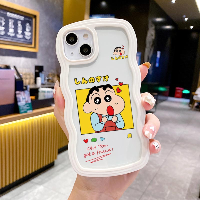 Ốp Điện Thoại Silicon TPU Mềm Chống Sốc Chống Bụi In Hình Shin chan Cho iPhone 14 13 12 11 Pro Promax 6 6S 7 8 Plus X XR XSMax SE